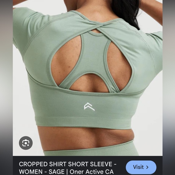 Oner Active Effortless Cropped Tee - Black XS - Picture 4 of 4